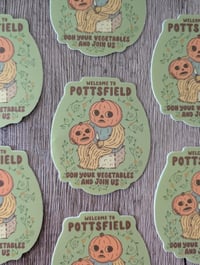 Image 2 of Welcome to Pottsfield - Cute Over the Garden Wall - Vinyl Laminate Sticker