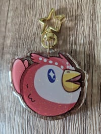 Image 3 of Celeste for all Seasonings - Cute Animal Crossing ACNH Glitter Epoxy Acrylic Keychain Charm
