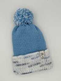 Image 2 of Speckle Knit Hat with Pom Pom