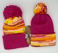Image 2 of Confetti Knit Hats with Pom Pom