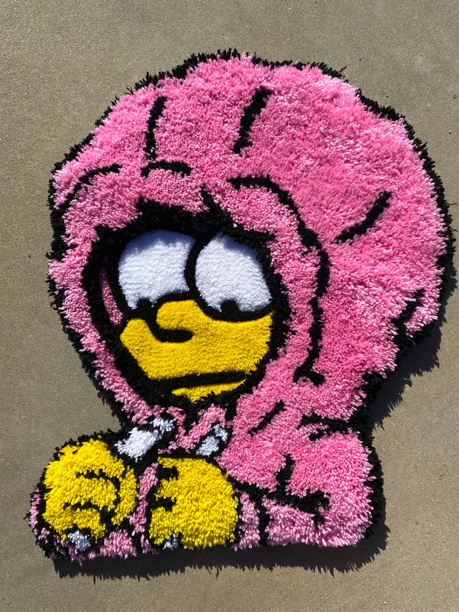 Image of Pink Hoodie Girl Rug