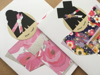 Image 2 of Kimono Japanese Doll Greeting Cards | Set of 2