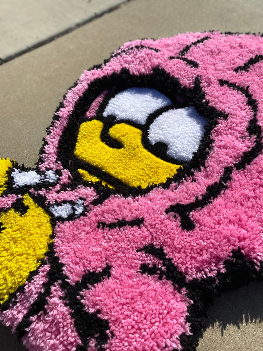 Image of Pink Hoodie Girl Rug