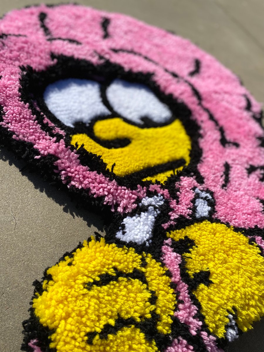 Image of Pink Hoodie Girl Rug
