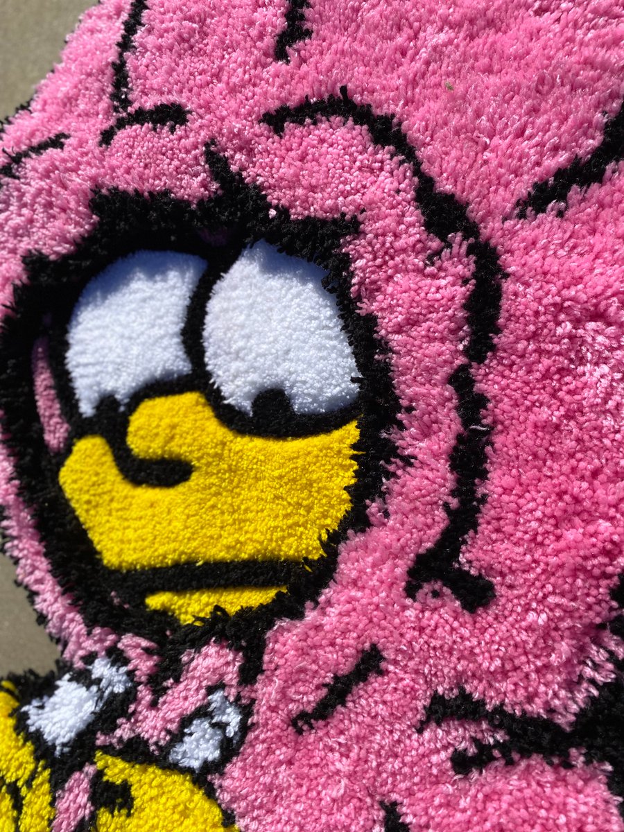 Image of Pink Hoodie Girl Rug