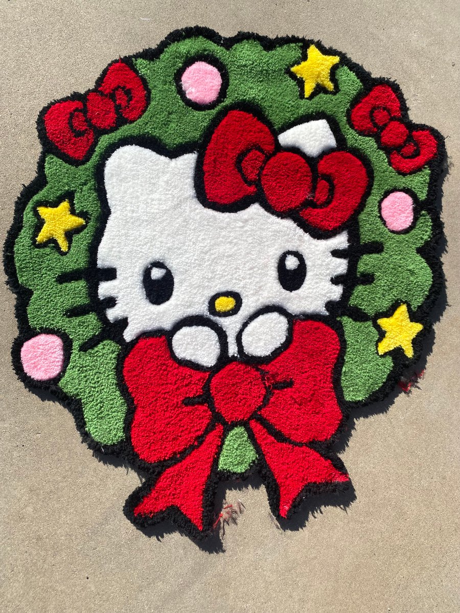 Image of Christmas Kitty Rug