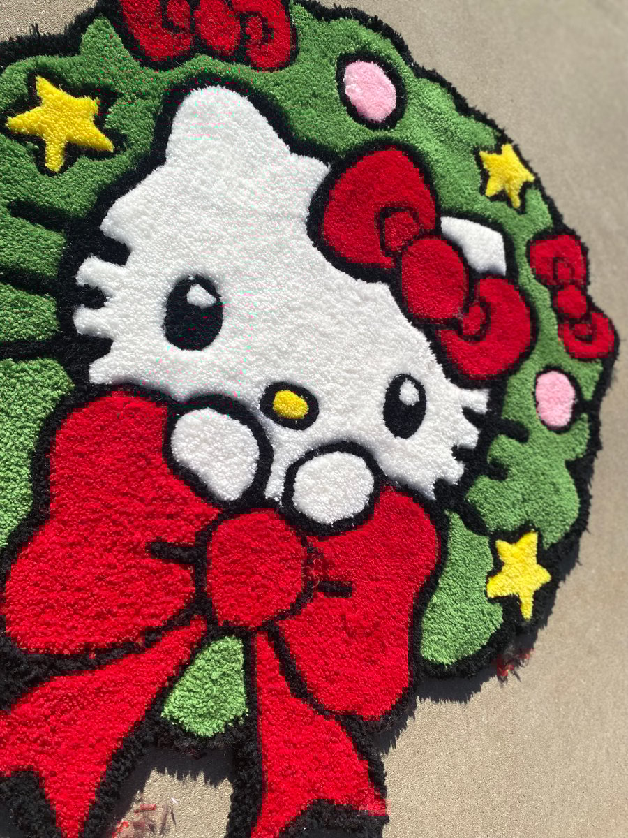 Image of Christmas Kitty Rug