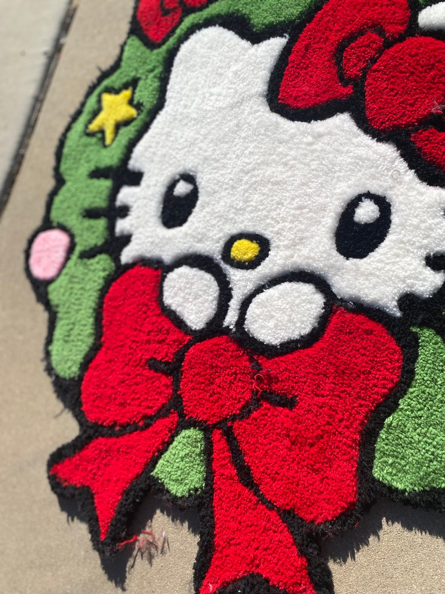 Image of Christmas Kitty Rug