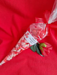 Image 1 of Valentine Candy cone bag