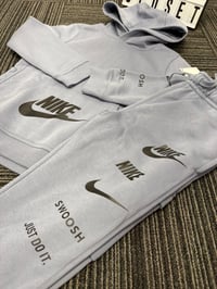 Image 2 of Boys Nike Swoosh Tracksuit Blue