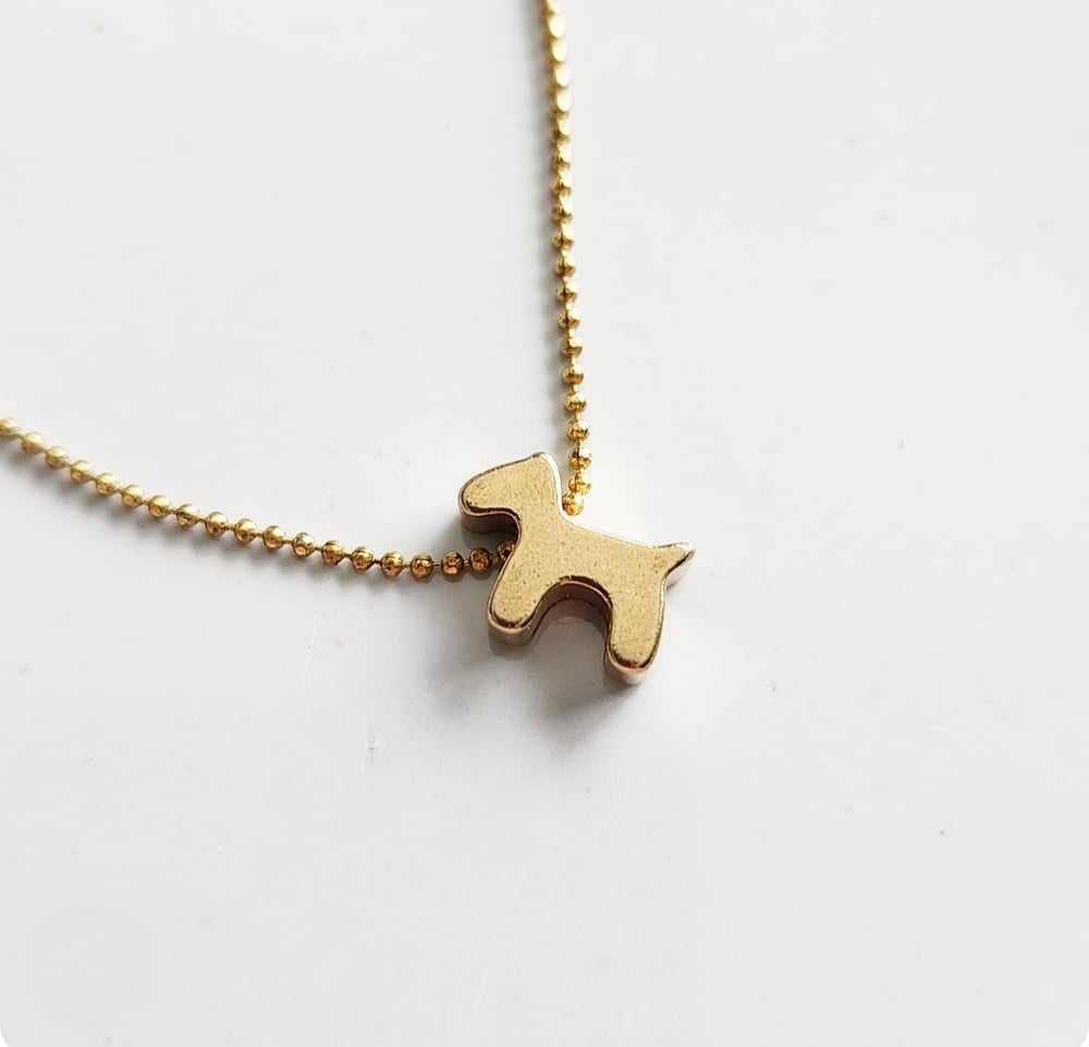 Image of Puppy + Paws Charm Necklaces