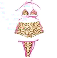 Image 2 of Big Mama Cheetah Shorts Set