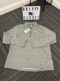 Image 1 of Nike Reflective Long Sleeve Grey