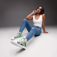 Image 17 of Mineral Women’s High Top Canvas Shoes