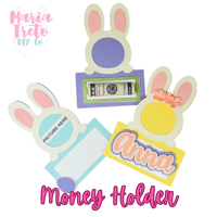 Let's Celebrate Bunny Money Holder 1218