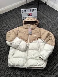 Image 1 of Mens Nike White/Nude Puffer Coat