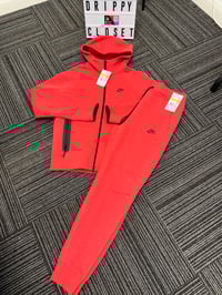Image 1 of Mens Nike Tech Fleece Red