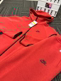 Image 2 of Mens Nike Tech Fleece Red