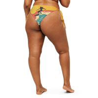 Image 4 of Surf's Up Wave Recycled String Bikini Bottom