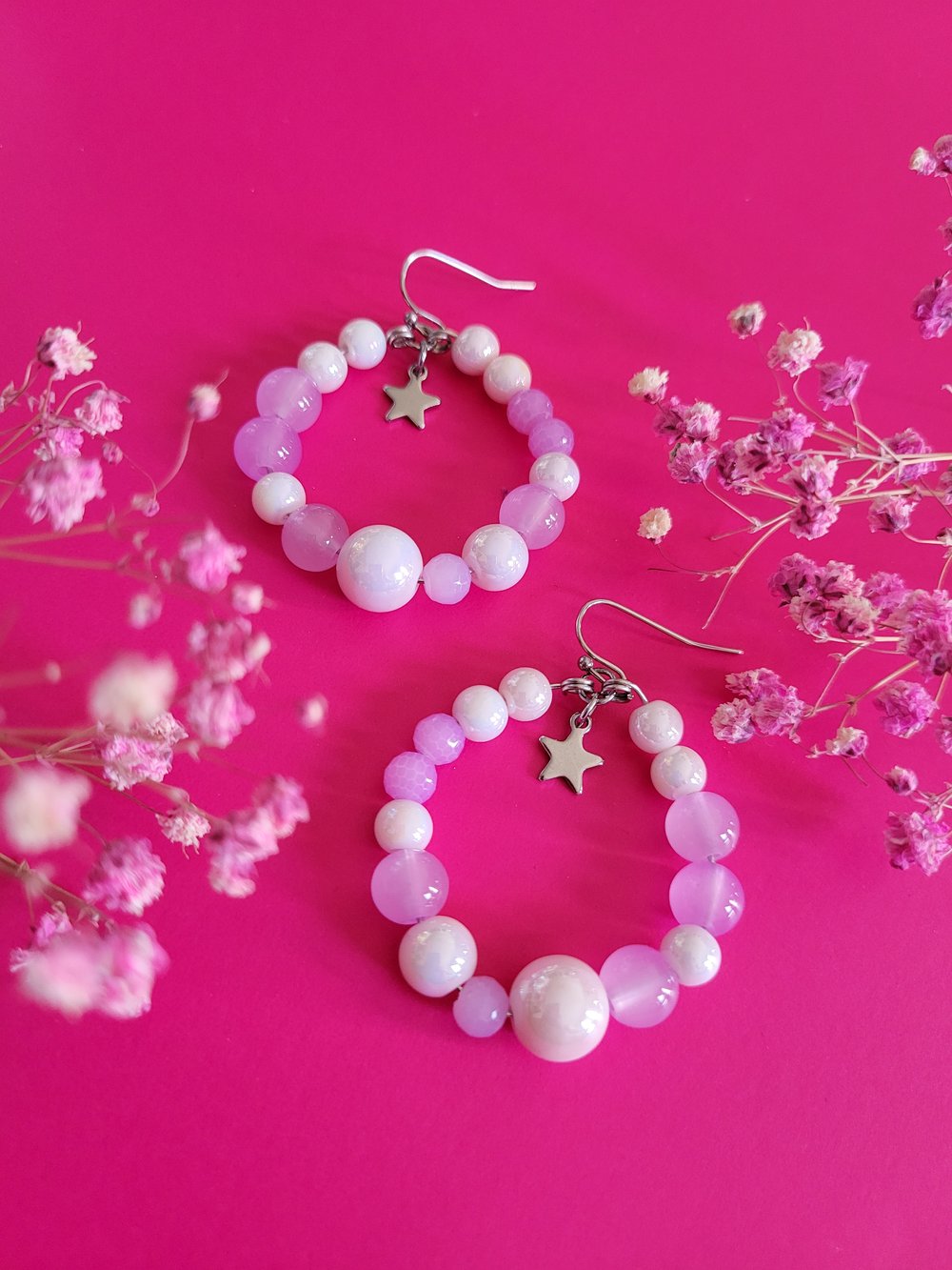 Image of "Muñekita Star" Hoop Earrings 