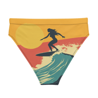 Image 9 of Surf's Up Wave Recycled High-Waisted Bikini Bottom
