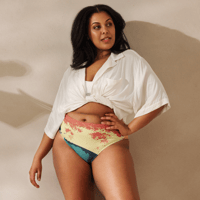 Image 14 of Surf's Up Wave Recycled High-Waisted Bikini Bottom