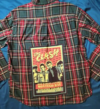 Image 1 of The Clash tour poster patch flannel, size XL