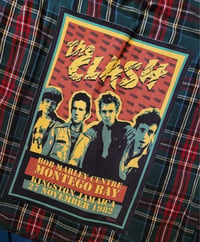 Image 2 of The Clash tour poster patch flannel, size XL