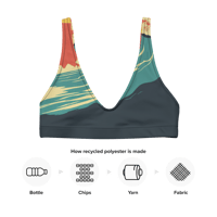 Image 9 of Surf's Up Recycled Padded Bikini Top