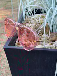 Image 2 of Pink Aviator Sunglasses 
