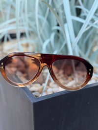 Image 1 of Brown Aviator Style Sunglasses 