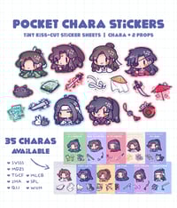 Image 3 of Pocket Charas Series Stickers (MDZS, SVSSS, TGCF, 2HA, QJJ, MLCB, SPL, WoH) - Sticker Sheets