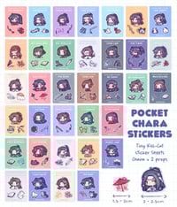 Image 2 of Pocket Charas Series Stickers (MDZS, SVSSS, TGCF, 2HA, QJJ, MLCB, SPL, WoH) - Sticker Sheets