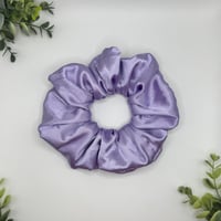 Image 2 of Purple Satin Scrunchie