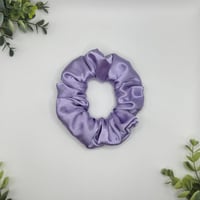 Image 3 of Purple Satin Scrunchie