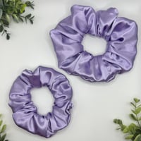 Image 1 of Purple Satin Scrunchie