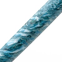 Image 3 of Rip-Tide, custom bespoke pen blanks, high pressure cured with Alumilite Resin. Perfect for hand turn