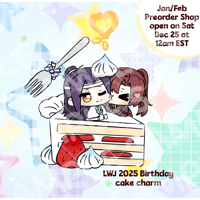 Image 1 of 【EXTRAS】 LWJ Birthday Cake Charm or Magnet