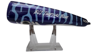 Image 2 of 60g Bubz  Purplish Blue Top, Light Blue Bottom and Stripes Popper