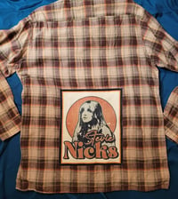 Image 1 of Stevie Nicks band patch flannel