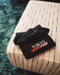 Tokyo in Tampa - Black Embroidered Hoodie