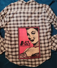 Image 1 of The B-52s band patch flannel size XL