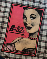 Image 2 of The B-52s band patch flannel size XL