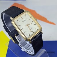 Image 5 of 1993 Seiko Spirit Quartz 'Tank' Gold Snowflake Dial Dress Watch (5E21-5B50)