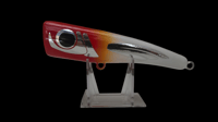 Image 1 of 60g Bubz Red Head Silver Wing Popper