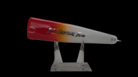 Image 2 of 60g Bubz Red Head Silver Wing Popper