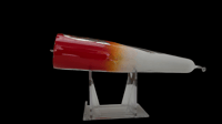 Image 3 of 60g Bubz Red Head Silver Wing Popper