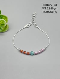 Elegant 925 Sterling Silver Beaded Bracelet - A Perfect Gift for Friends