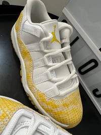 Image 2 of Jordan 11 Low PS Snakeskin Yellow