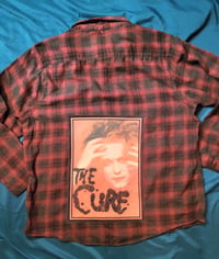 Image 1 of The Cure band patch flannel. size 2XL